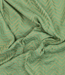 Aquamarine Woven Mysore Silk Saree With Chevron Stripes-MS3531