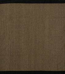 Dark Olive Handloom Bengal Cotton Saree With Floral Buttas-BG1935-Dark Olive