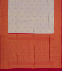 Lavender Woven Art Soft Tissue Silk Saree With Floral Motifs & Contrast Border-BL4415