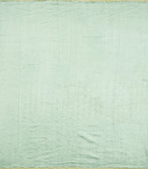 Teal Woven Banarasi Khaddi Georgette Silk Saree With Stripes-BE1936