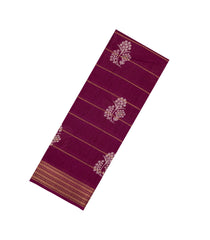 Maroon Printed Synthetic Dola Silk Saree With Zari Motifs & Border -SY0356