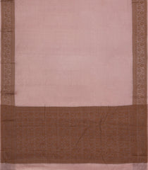 Dusty Pink Woven Tussar Silk Saree With Thread work Border-TU3166