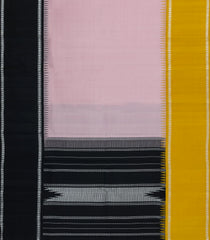 Baby Pink Handloom Korvai Kanchipuram Silk Saree With Ganga Jamuna Border-KA15402