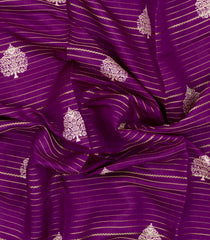 Purple Printed Synthetic Dola Silk Saree With Zari Stripes & Border-SY0312
