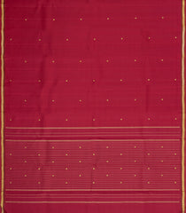 Crimson Handloom Kanchipuram Silk Saree With Zari Buttas-KA15254