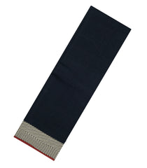 Black Woven Chirala Cotton Saree With Chevron Border-CR1444