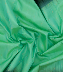 Aquamarine Handloom Soft Silk Saree With Stripes & Buttas-SO4514