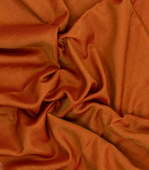 Rust Woven Blended Viscose With Contrast Border-BL5570