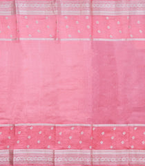 Red Woven Banarasi Poona Silk Saree With Checks & Buttas-BP1004