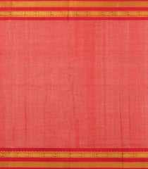 Black Handloom Silk Cotton Saree With Contrast Red Border-SC3939