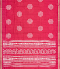 Red Printed Synthetic Dola Silk Saree With Zari Border-SY0419