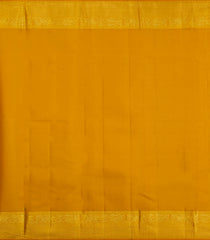 Mustard Handloom Kanchipuram Silk Saree With Buttas & Stripes-KA15039-Mustard