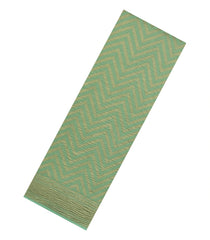 Aquamarine Woven Mysore Silk Saree With Chevron Stripes-MS3531