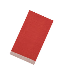 Red Handwoven Bengal Cotton Saree With Grey Border-BG1486