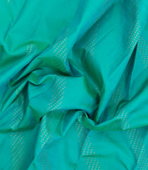 Aquamarine Handloom Kanchipuram Silk Saree With Diamond Motifs-KA15065-Aquamarine