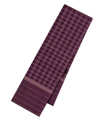 Brown Handloom Soft Silk Saree With Zari Checks-SO4648