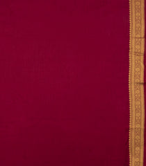 Maroon Woven Art Dupion Saree With Floral Zari Motifs-BL5864