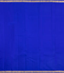 Blue Handloom Kanchipuram Silk Saree With Zari Buttas & Border-KA16177