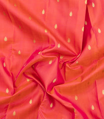 Peach Handloom Shilabalike Silk Saree With Buttas & Contrast Border-KA15880