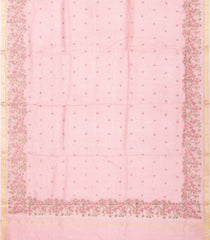 Peach Handloom Kota Silk Saree With Peacock Motifs-KO1038