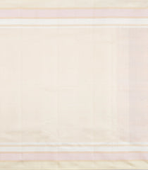 Orange Handloom Korvai Kanchipuram Silk Saree With Checks-KA15303