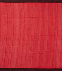 Red Woven Tussar Silk Saree With Buttas & Contrast Border-TU3476