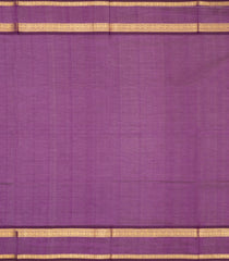 Magenta Handloom Silk Cotton Saree With Zari Checks-SC4573