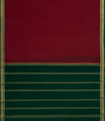 Maroon Woven Mysore Silk Saree With Contrast Border-MS3667