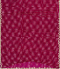 Magenta Woven Synthetic Blended Saree With Embroidered Motifs-EN2081