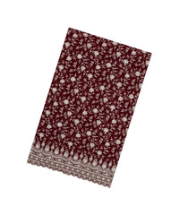 Maroon Woven Synthetic Blended Saree With Embroidered Motifs-EN2043