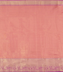 Magenta Woven Tissue Silk Saree With Floral Zari Motifs-KA15554
