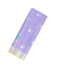 Lavender Handloom Kota Silk Saree With Meena Floral Motifs-KO1045
