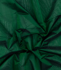 Dark Green Handloom Silk Cotton Saree With Contrast Border-SC4702
