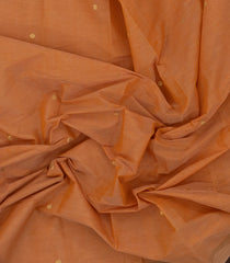 Sandal Handloom Kanchi Cotton Saree With Floral Buttas-KC1593