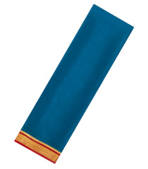 Sky Blue Woven Mysore Silk Saree With Contrast Zari Border-MS3606