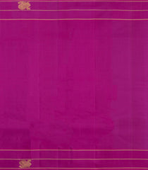 Dark Purple Handloom Kanchipuram Silk Saree With Stripes & Buttas-KA15296