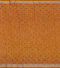 Turmeric Yellow Printed Synthetics Linen Saree With Floral Motifs-BL5234