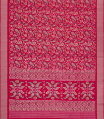 Red Printed Synthetic Dola Silk Saree With Zari Border-BL5727