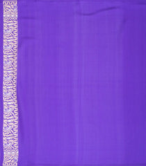 Blue Handloom Organza Soft Silk Saree With Floral Motifs-SO4127