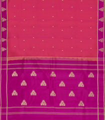 Pink Woven Pure Silk Saree With Buttas & Contrast Border-KA15624