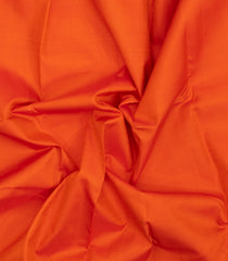 Red Handloom Korvai Kanchipuram Silk Saree With Contrast Border-KA15923