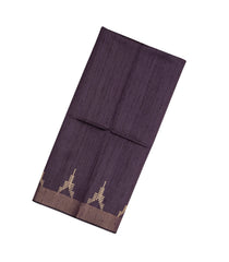 Lilac Handloom Dupion Silk Saree With Printed Pallu-DS0500