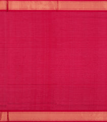 Dark Maroon Handloom Silk Cotton Saree With Checks & Buttas-SC4237