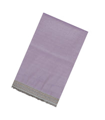Lavender Woven Synthetic Blended Saree With Embroidered Border-EN1999