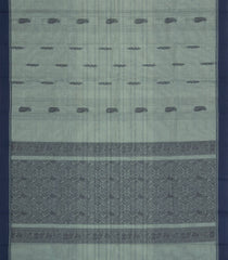 Shadow Green Woven Rasipuram Cotton Sari With Buttas-RA2613