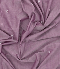 Dusty Pink Handloom Bengal Cotton Saree With Meena Buttas-BG1596