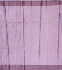 Lilac Woven Tussar Silk Saree With Floral Butta Motifs-TU2944