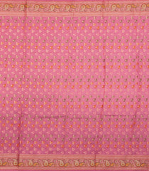 Peach Woven Dupion Silk Saree With Meena Borders-DS0579