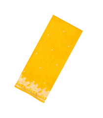 Yellow Handloom Banarasi Silk Saree With Floral Kanchipuram Butta Silk Sarees-BE1892