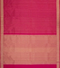 Magenta Handloom Kanchipuram Silk Saree With Dotted Stripes-KA15037-Magenta